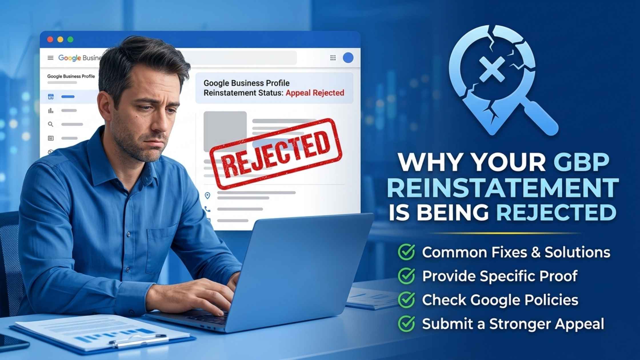Why Google Keeps Rejecting Your GBP Reinstatement Appeal (And How to Fix It)